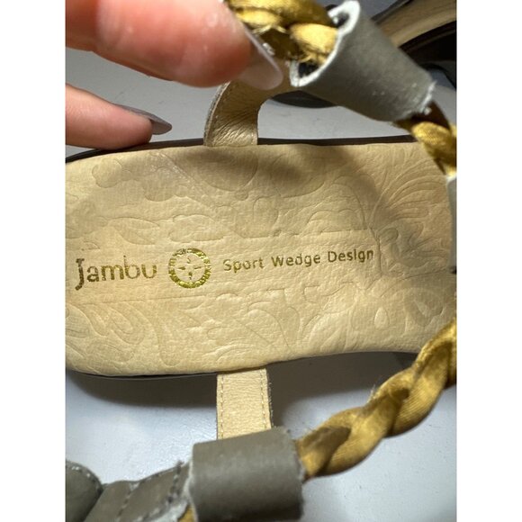 Jambu Women Sandal Sz 10M Sport Wedge Design Petal II Leather Strappy Boho Comfy - Picture 6 of 11